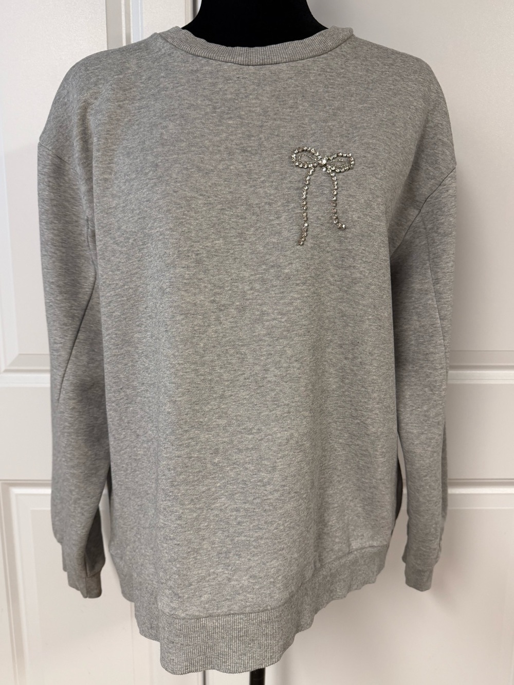 A New Day Embellished Bow Sweatshirt